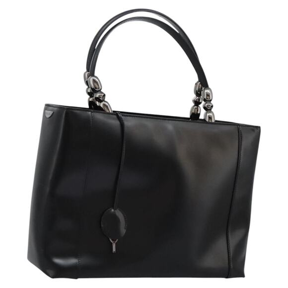 DIOR Maris Pearl Hand Bag Leather Black - Picture 1 of 13